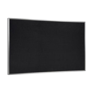 36.0''x46.5'' Aluminum Frame Recycled Rubber Bulletin Board - Black - Ghent