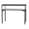 Keepsake   48''W x 10''H x 24''D  Table Top Four Leg Case, Sliding Door, Dk. Bronze Finish - Waddell