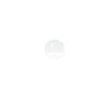 Ghent Coda Low Profile Circular Glassboard, Non-Magnetic, White, 24'' Diameter