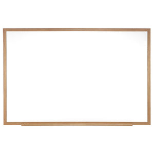 Ghent Magnetic Porcelain Whiteboard with Wood Frame, 4'H x 12'W