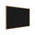 48.5''x144.5'' Wood Fr, Oak Finish Recycled Rubber Bulletin Board - Black - Ghent