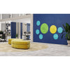 Ghent Coda Low Profile Circular Glassboard, Magnetic, Yellow, 48'' Diameter