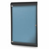 42⅛''x27¾'' 1-Dr Silhouette Encl Bulletin Bd, Black Frame, Vinyl Fabric Ocean - Ghent
