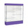 Spirit  72''W x 80''H x 16''D  Lighted Floor Case, White Back, Satin Finish, Purple Base and Top - Waddell
