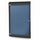 42⅛''x27¾'' 1-Dr Silhouette Encl Bulletin Bd, Black Frame, Vinyl Fabric Navy - Ghent