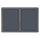 34''x47'' 2-Door Ovation Gray Fabric Bulletin Board - Gray Frame - Ghent