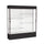 Spirit  72''W x 80''H x 16''D  Lighted Floor Case, White Back, Dk. Bronze Finish, Black Base and Top - Waddell