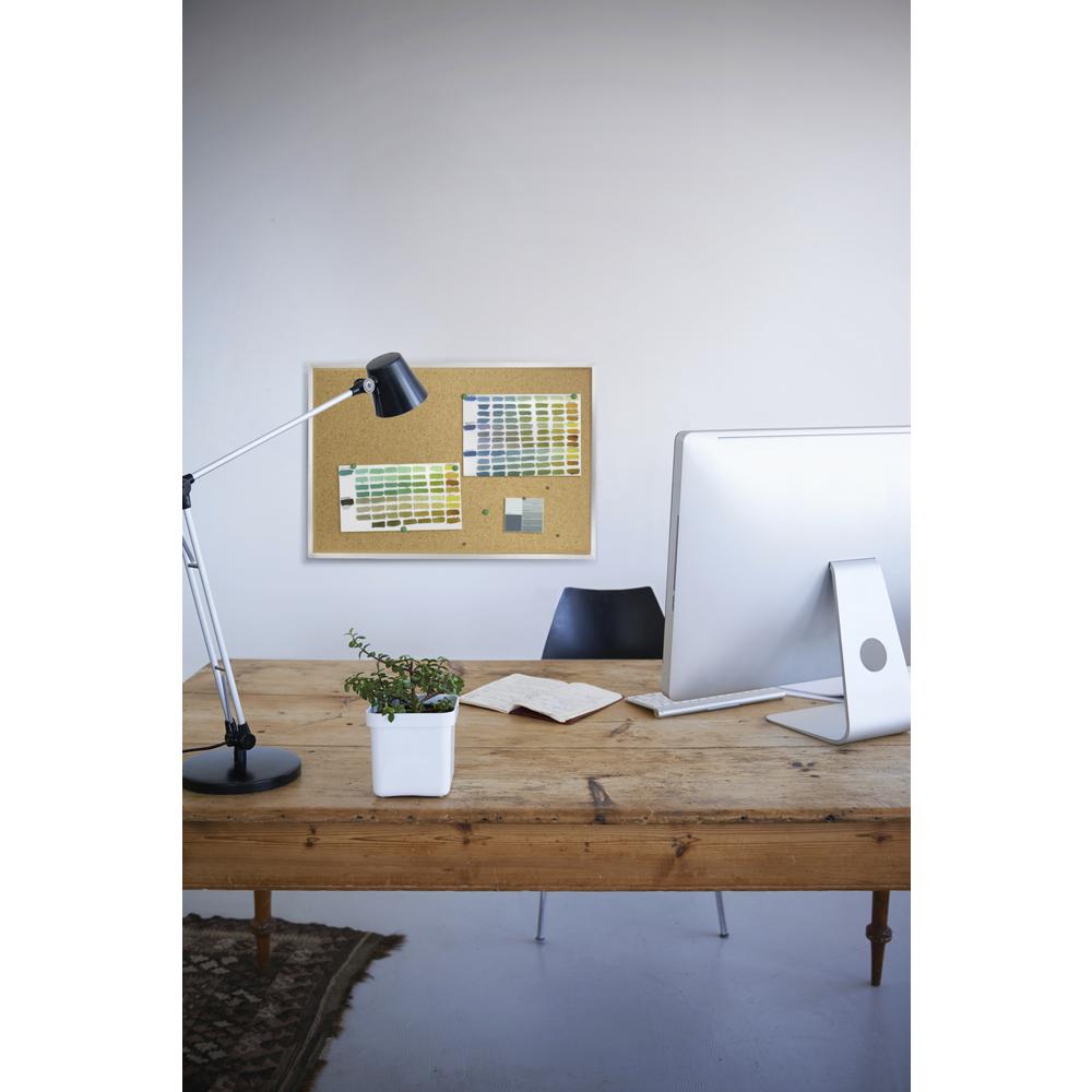 Ghent Natural Cork Bulletin Board with Aluminum Frame, 4'H x 8'W