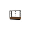 Merchandiser  48''W x 40''H x 20''D  Counter Case,  Dk. Bronze Finish, Lt. Oak Base - Waddell