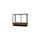 Merchandiser  48''W x 40''H x 20''D  Counter Case,  Dk. Bronze Finish, Lt. Oak Base - Waddell