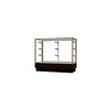 Merchandiser  48''W x 40''H x 20''D  Counter Case,  Champagne Finish, Walnut Base - Waddell