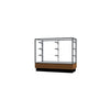 Merchandiser  48''W x 40''H x 20''D  Counter Case,  Satin Finish, Lt. Oak Base - Waddell