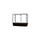 Merchandiser  48''W x 40''H x 20''D  Counter Case,  Satin Finish, Walnut Base - Waddell