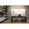 Ghent Aria 4'H x 6'W Glass White Board, White Surface, Horizontal, 4 Markers and Eraser