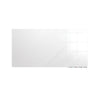 Ghent Aria 4'H x 6'W Glass White Board, White Surface, Horizontal, 4 Markers and Eraser