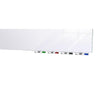 Ghent Aria 4'H x 8'W Magnetic Glass White Board, White Surface, Horizontal, 4 Rare Earth Magnets, 4 Markers and Eraser
