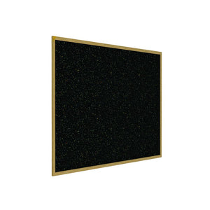 48.5''x48.5'' Wood Fr, Oak Finish Recycled Rubber Bulletin Board - Confetti - Ghent