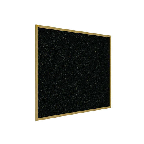 48.5''x48.5'' Wood Fr, Oak Finish Recycled Rubber Bulletin Board - Confetti - Ghent