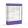 Spirit  60''W x 80''H x 16''D  Lighted Floor Case, White Back, Dk. Bronze Finish, Purple Base and Top - Waddell