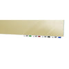 Ghent Aria 4'H x 3'W Magnetic Glass White Board, Blue Surface, Vertical, 4 Rare Earth Magnets, 4 Markers and Eraser