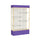 Spirit  48''W x 80''H x 16''D  Lighted Floor Case, Plaque Back, Champagne Finish, Purple Base and Top - Waddell