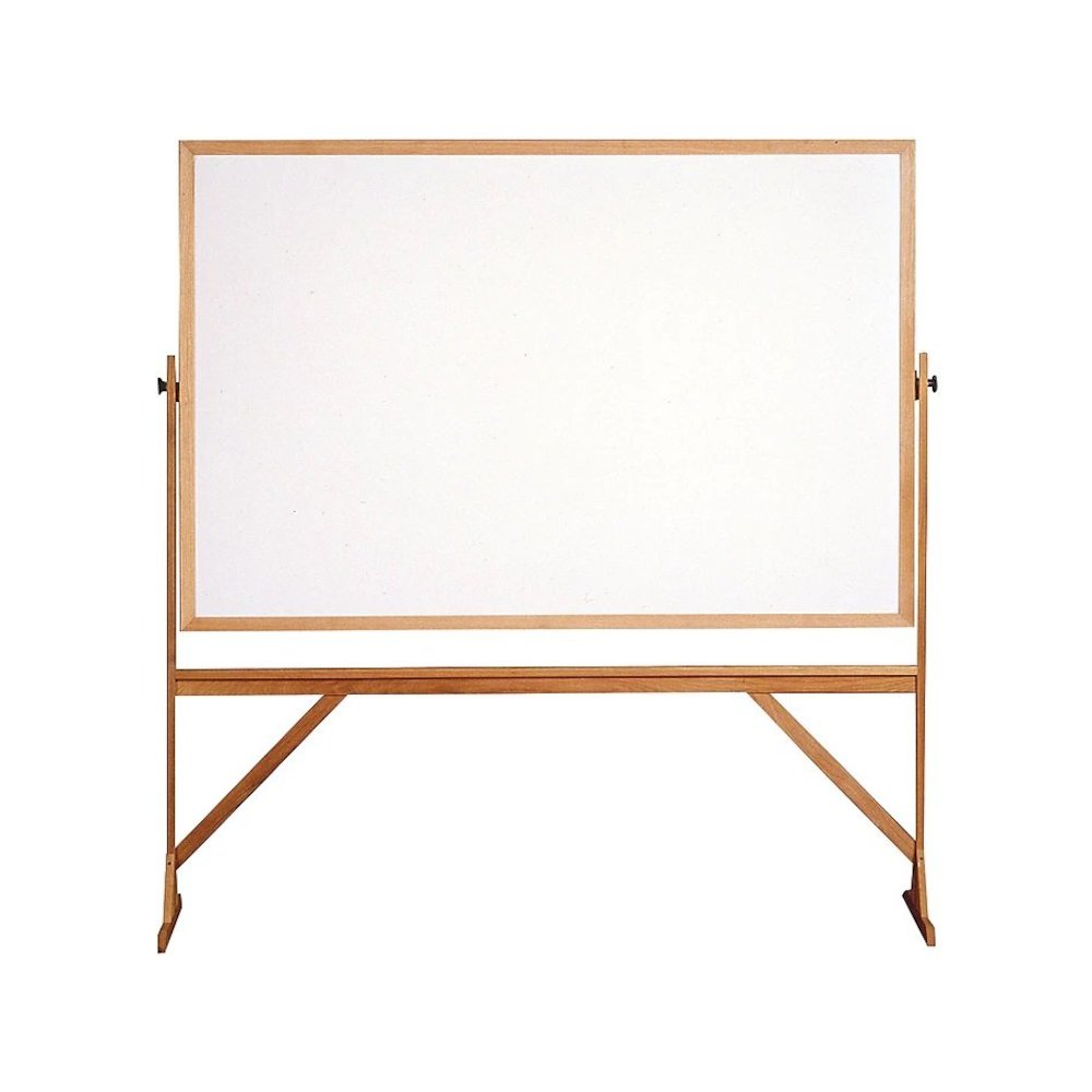 Ghent Reversible Whiteboard with Wood Frame, 4'H x 6'W