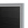 Ghent 1 Door Enclosed Vinyl Letter Board with Satin Aluminum Frame, 36''H x 30''W, Black