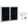 Ghent 1 Door Enclosed Recycled Rubber Bulletin Board with Satin Frame, 36''H x 30''W, Black