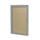 Ghent 1 Door Enclosed Vinyl Bulletin Board with Satin Frame, 36''H x 30''W, Caramel