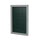 Ghent 36''x36'' 1-Door Satin Aluminum Frame Enclosed Vinyl Bulletin Board - Ebony