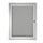 Ghent 1 Door Enclosed Vinyl Bulletin Board with Satin Frame, 36''H x 30''W, Silver