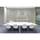 Ghent 4'x6' Harmony Magnetic Glass Board, Colors - Radius Corners - Gray - 4 Rare Earth Magnets, 4 Markers and Eraser