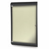 42⅛''x27¾'' 1-Dr Silhouette Encl Bulletin Bd, Black Frame, Vinyl Fabric Caramel - Ghent