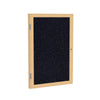 36''x24'' 1-Dr Wood Fr Oak Finish Encl Recycled Rubber Bulletin Board - Confetti - Ghent
