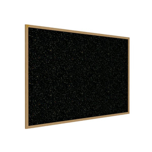 36.0''x46.5'' Wood Fr, Oak Finish Recycled Rubber Bulletin Board - Confetti - Ghent