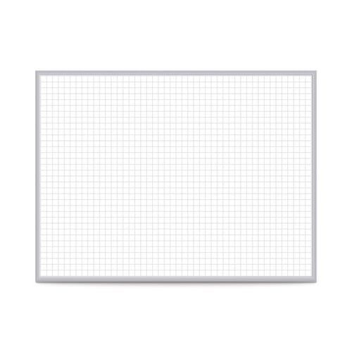Ghent 1''x1'' Grid Magnetic Whiteboard, 2’H x 3’W