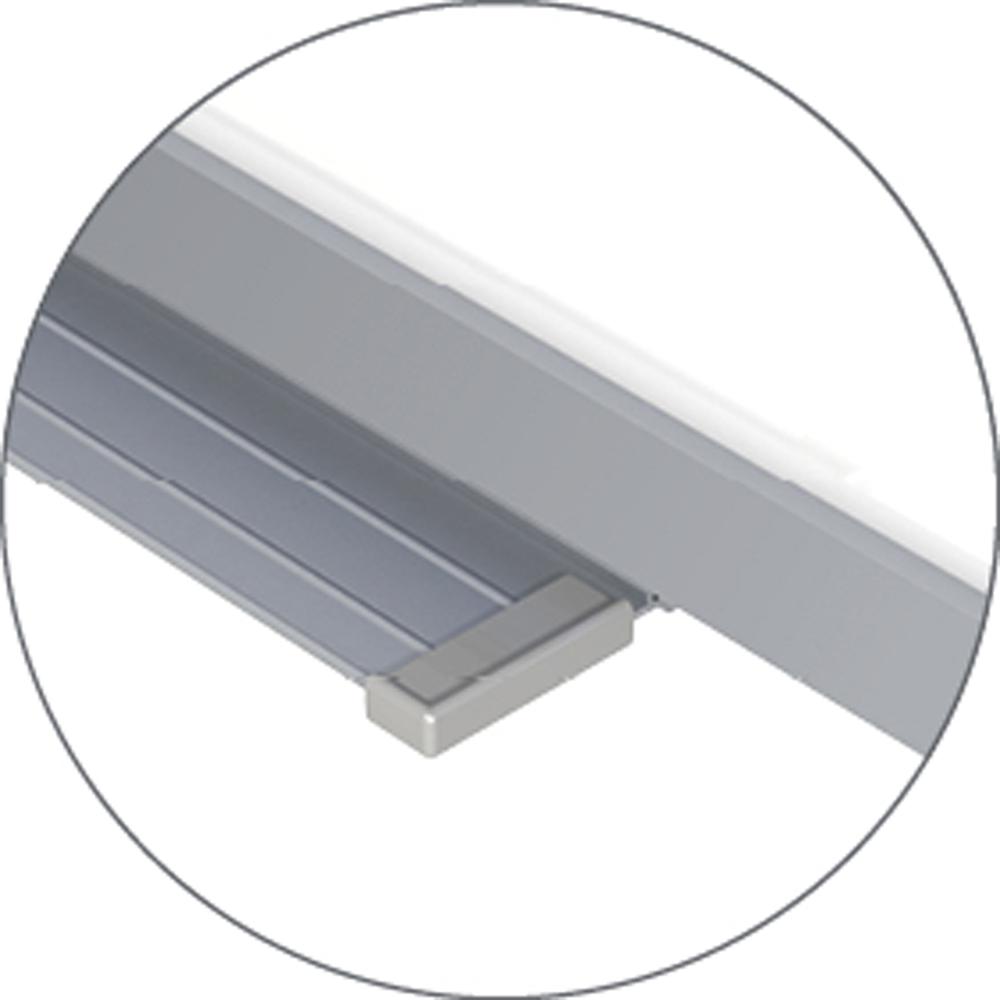 Ghent 1''x1'' Grid Magnetic Whiteboard, 4’H x 6’W