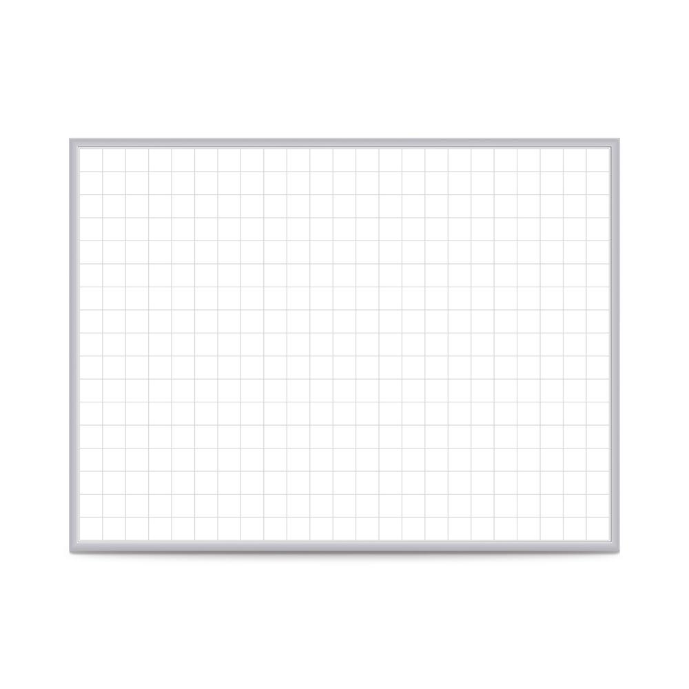 Ghent 2''x2'' Grid Magnetic Whiteboard, 4’H x 6’W
