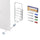 Ghent Harmony Glass Whiteboard with Square Corners, 4'H x 5'W, White