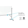 72⅛''x 53¼'' Aluminum Frame Reversible Natural Cork/Natural Cork - Ghent