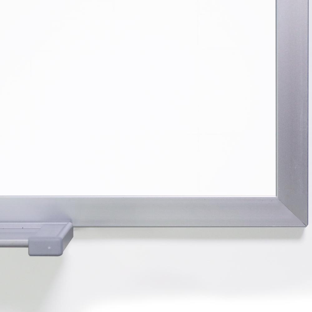 Ghent Magnetic Porcelain Whiteboard with Aluminum Frame, 3'H x 4'W