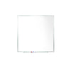Ghent Magnetic Porcelain Whiteboard with Aluminum Frame, 4'H x 4'W