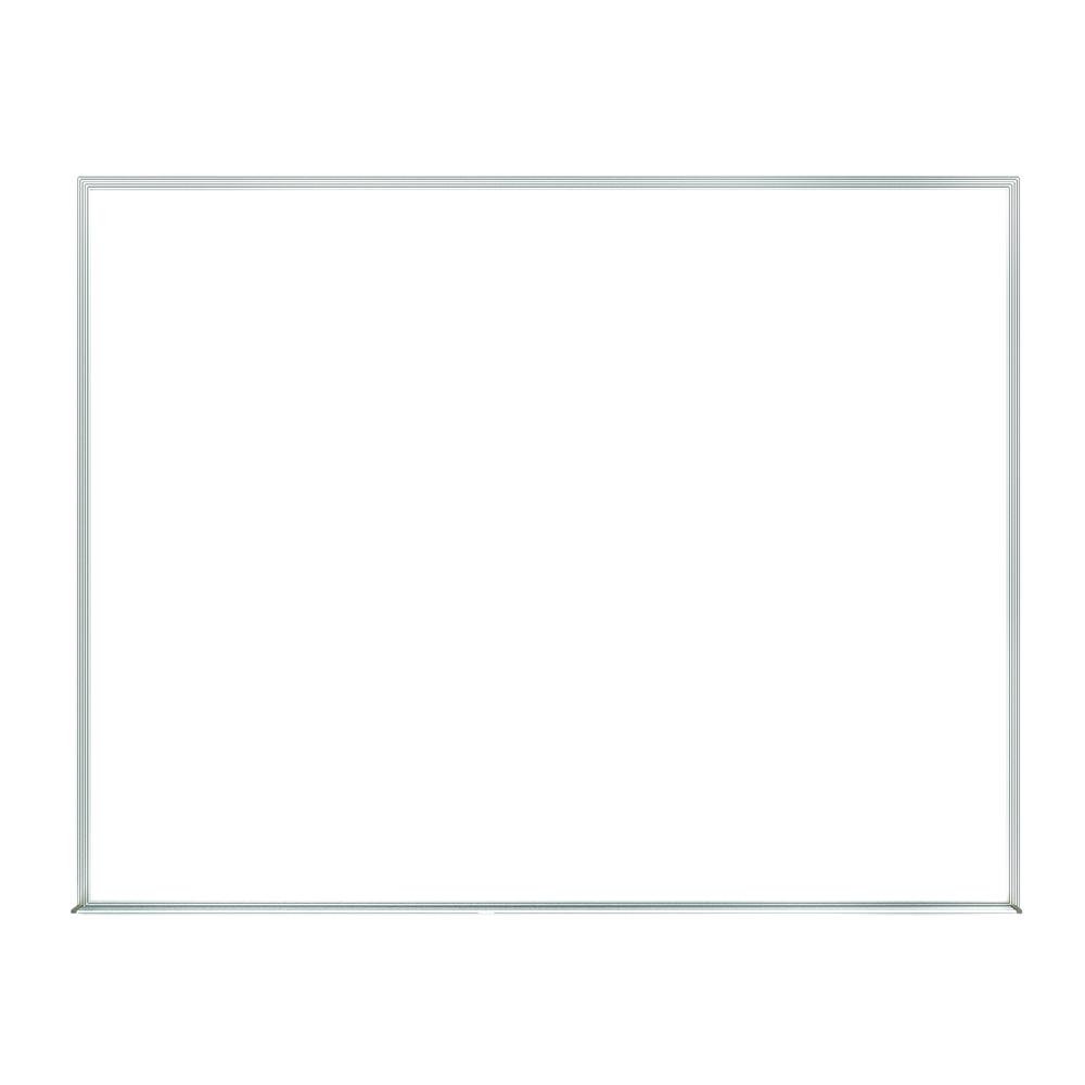 Ghent Non-Magnetic Whiteboard with Aluminum Frame, 3'H x 5'W