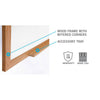 Ghent Non-Magnetic Whiteboard with Wood Frame, 3'H x 5'W