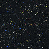 36''x36'' 1-Dr Satin Alum Fr Enclosed Recycled Rubber Bulletin Board - Confetti - Ghent