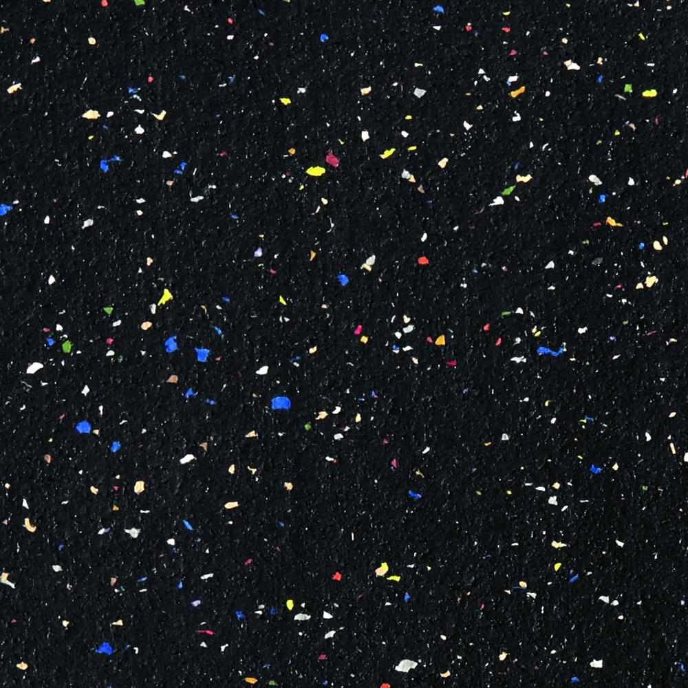 36''x36'' 1-Dr Satin Alum Fr Enclosed Recycled Rubber Bulletin Board - Confetti - Ghent