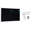 Ghent Recycled Bulletin Board with Aluminum Frame, 4'H x 12'W, Confetti