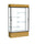Reliant   48''W x 80''H x 16''D  Lighted Floor Case, White Back, Dk. Bronze Finish,  Natural Oak Base - Waddell