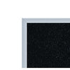 36.0''x46.5'' Aluminum Frame Recycled Rubber Bulletin Board - Black - Ghent