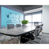 Ghent Aria 3'H x 2'W Magnetic Glass White Board, Gray Surface, Vertical, 4 Rare Earth Magnets, 4 Markers and Eraser